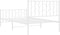 vidaXL - Bedframe - met - hoofd- - en - voeteneinde metaal - wit - 100x190 - cm