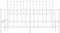 vidaXL - Bedframe - met - hoofd- - en - voeteneinde metaal - wit - 140x190 - cm