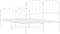 vidaXL - Bedframe - met - hoofd- - en - voeteneinde metaal - wit - 120x190 - cm