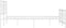 vidaXL - Bedframe - met - hoofd- - en - voeteneinde - metaal - wit - 193x203 - cm