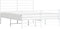 vidaXL - Bedframe - met - hoofd- - en - voeteneinde - metaal - wit - 140x190 - cm