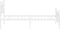 vidaXL - Bedframe - met - hoofd- - en - voeteneinde - metaal - wit - 100x200 - cm