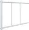 vidaXL - Bedframe - met - hoofd- - en - voeteneinde - metaal - wit - 80x200 - cm