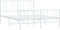 vidaXL - Bedframe - met - hoofd- - en - voeteneinde - metaal - wit - 140x200 - cm