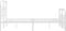 vidaXL - Bedframe - met - hoofd- - en - voeteneinde - metaal - wit - 120 - x - 190 - cm