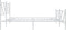 vidaXL - Bedframe - met - hoofd- - en - voeteneinde - metaal - wit - 200x200 - cm