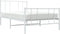 vidaXL - Bedframe - met - hoofd- - en - voeteneinde - metaal - wit - 100x190 - cm