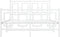 vidaXL - Bedframe - met - hoofd- - en - voeteneinde - metaal - wit - 120 - x - 190 - cm