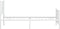 vidaXL - Bedframe - met - hoofd- - en - voeteneinde - metaal - wit - 100x190 - cm