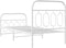 vidaXL - Bedframe - met - hoofd- - en - voeteneinde - metaal - wit - 90x190 - cm