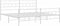 vidaXL - Bedframe - met - hoofd- - en - voeteneinde - metaal - wit - 183x213 - cm