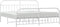 vidaXL - Bedframe - met - hoofd- - en - voeteneinde - metaal - wit - 200x200 - cm