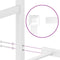 vidaXL - Bedframe - met - hoofd- - en - voeteneinde - metaal - wit - 120 - x - 190 - cm