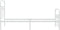 vidaXL - Bedframe - met - hoofd- - en - voeteneinde - metaal - wit - 75x190 - cm