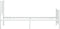 vidaXL - Bedframe - met - hoofd- - en - voeteneinde - metaal - wit - 90x190 - cm