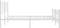 vidaXL - Bedframe - met - hoofd- - en - voeteneinde - metaal - wit - 183x213 - cm