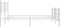vidaXL - Bedframe - met - hoofd- - en - voeteneinde - metaal - wit - 180x200 - cm