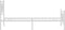 vidaXL - Bedframe - met - hoofd- - en - voeteneinde - metaal - wit - 100x190 - cm