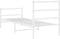 vidaXL - Bedframe - met - hoofd- - en - voeteneinde metaal - wit - 80x200 - cm