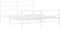vidaXL - Bedframe - met - hoofd- - en - voeteneinde metaal - wit - 150x200 - cm