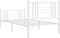 vidaXL - Bedframe - met - hoofd- - en - voeteneinde - metaal - wit - 90x190 - cm