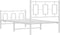 vidaXL - Bedframe - met - hoofd- - en - voeteneinde - metaal - wit - 90x190 - cm