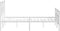 vidaXL - Bedframe - met - hoofd- - en - voeteneinde - metaal - wit - 120 - x - 190 - cm