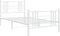 vidaXL - Bedframe - met - hoofd- - en - voeteneinde - metaal - wit - 100x190 - cm