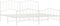 vidaXL - Bedframe - met - hoofd- - en - voeteneinde metaal - wit - 193x203 - cm