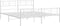 vidaXL - Bedframe - met - hoofd- - en - voeteneinde - metaal - wit - 193x203 - cm