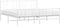 vidaXL - Bedframe - met - hoofd- - en - voeteneinde - metaal - wit - 200x200 - cm