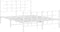 vidaXL - Bedframe - met - hoofd- - en - voeteneinde - metaal - wit - 140x200 - cm