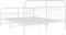 vidaXL - Bedframe - met - hoofd- - en - voeteneinde - metaal - wit - 160x200 - cm