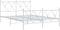 vidaXL - Bedframe - met - hoofd- - en - voeteneinde - metaal - wit - 140x200 - cm