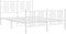 vidaXL - Bedframe - met - hoofd- - en - voeteneinde - metaal - wit - 120x200 - cm