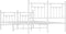 vidaXL - Bedframe - met - hoofd- - en - voeteneinde - metaal - wit - 140x190 - cm