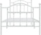 vidaXL - Bedframe - met - hoofd- - en - voeteneinde - metaal - wit - 90x200 - cm