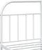 vidaXL - Bedframe - met - hoofd- - en - voeteneinde - metaal - wit - 140x200 - cm