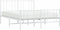 vidaXL - Bedframe - met - hoofd- - en - voeteneinde - metaal - wit - 120x200 - cm