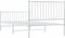 vidaXL - Bedframe - met - hoofd- - en - voeteneinde - metaal - wit - 100x200 - cm