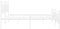 vidaXL - Bedframe - met - hoofd- - en - voeteneinde - metaal - wit - 183x213 - cm
