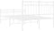 vidaXL - Bedframe - met - hoofd- - en - voeteneinde - metaal - wit - 120 - x - 190 - cm