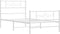 vidaXL - Bedframe - met - hoofd- - en - voeteneinde - metaal - wit - 90x190 - cm