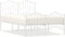vidaXL - Bedframe - met - hoofd- - en - voeteneinde metaal - wit - 120x200 - cm