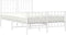 vidaXL - Bedframe - met - hoofd- - en - voeteneinde metaal - wit - 120x200 - cm