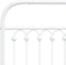 vidaXL - Bedframe - met - hoofd- - en - voeteneinde - metaal - wit - 107x203 - cm