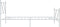 vidaXL - Bedframe - met - hoofd- - en - voeteneinde - metaal - wit - 107x203 - cm