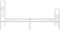 vidaXL - Bedframe - met - hoofd- - en - voeteneinde - metaal - wit - 90x200 - cm