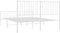 vidaXL - Bedframe - met - hoofd- - en - voeteneinde - metaal - wit - 160x200 - cm