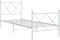 vidaXL - Bedframe - met - hoofd- - en - voeteneinde - metaal - wit - 80x200 - cm
